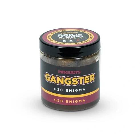 Mikbaits boilie v dipu Gangster G20 Enigma 250ml