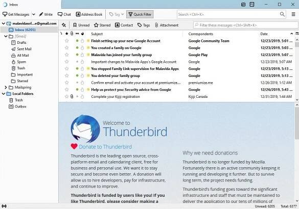 Thunderbird 141.0 - Download for PC Free