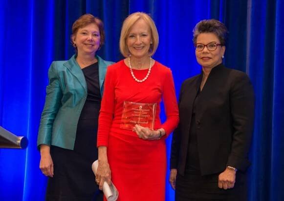 Dr. Diana Zuckerman, Judy Woodruff, and Maureen Bunyan