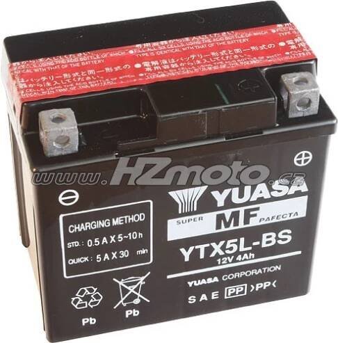 Motobaterie Yuasa YTX5L-BS 12V 4Ah