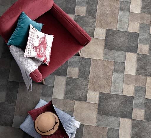 PVC dlažba Gumolit š.3m Kamenné Dlaždice Kafle Béžová Stav balení originální