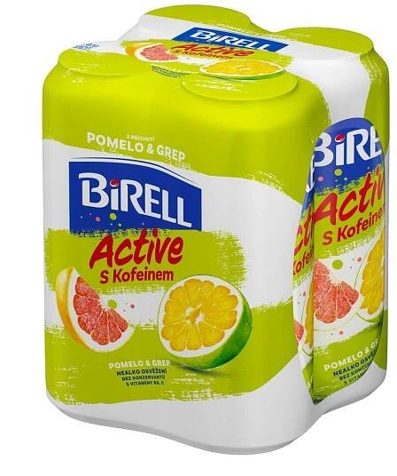 BIRELL Active Pomelo nealkoholické pivo 4 x 500 ml plech - Nealkoholické, Pivo, Nápoje, tabák