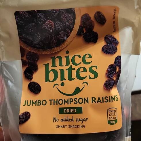Jumbo thompson raisins nice bites