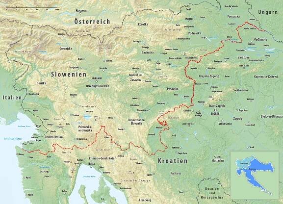 Grenze zwischen Kroatien und Slowenien