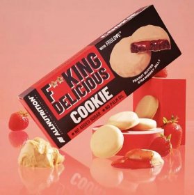 ALLNUTRITION FITKING DELICIOUS COOKIE 128G Obchodní název FITKING DELICIOUS COOKIE PEANUT BUTTER STRAWBERRY JELLY