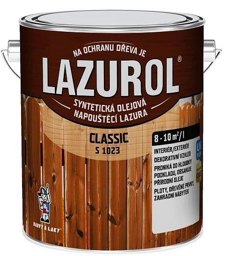 Lazurol Classic S1023 syntetická olejová lazura na dřevo 0000 Bezbarvá 0,75