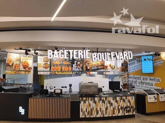 Pulty a zariadenie pre Bageterie Boulevard - RAVAFOL