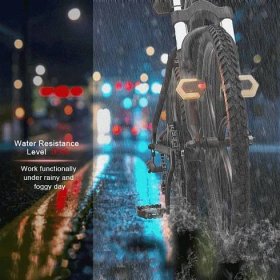 4 ks Blinkry na kolo Přední Zadní Světlo Chytré dálkové ovládání Světlo na kolo Cyklistika Bezpečnostní upozornění Zadní světlo Elektrická koloběžka