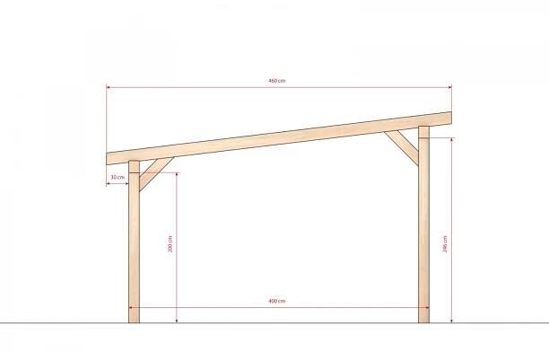 Dřevěná zahradní pergola 4x5m | pergoly-simonides.cz