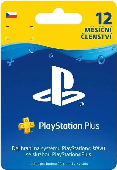 PlayStation Plus 12 měsíců CZ