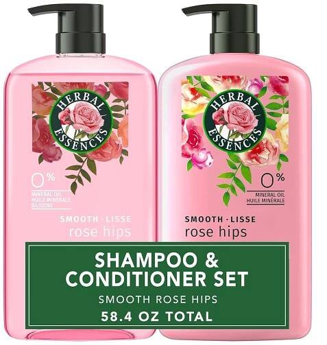Herbal Essences Smooth Lisse Rose Hips Shampoo & Conditioner Set