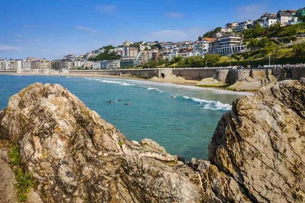La Concha bay and beach in San Sebastian