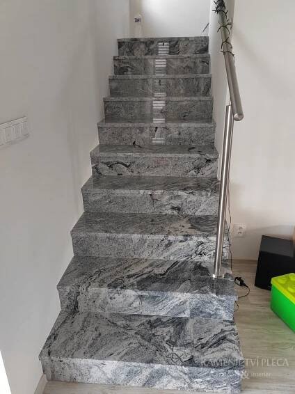 Schodiště Viscon White - Zlín - Kamenictví Pleca Zlín