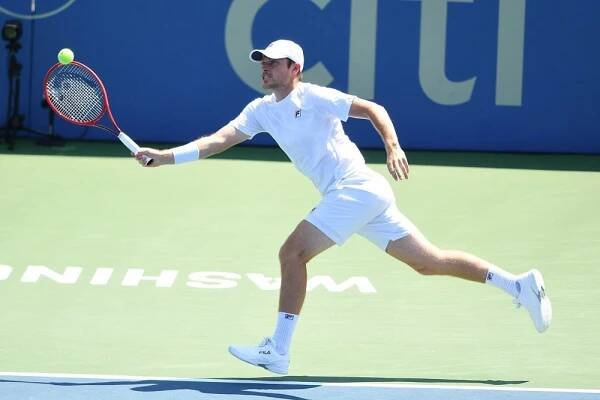 Neal Skupski at the 2021 Citi Open, Washington, USA