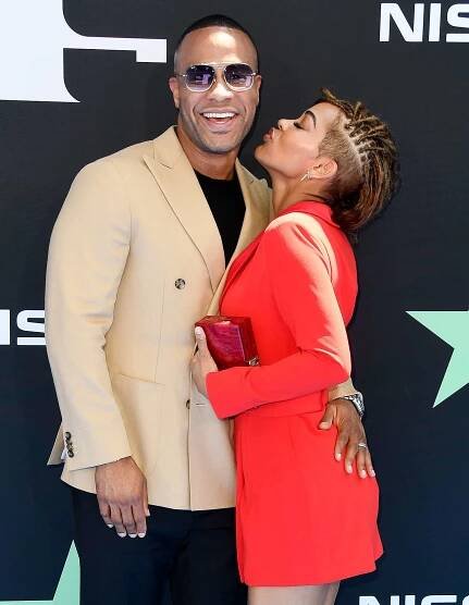 Actors DeVon Franklin and Meagan Good