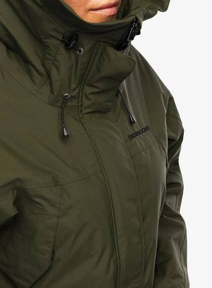 Dámský kabát Didriksons Thelma Parka 10 - deep green