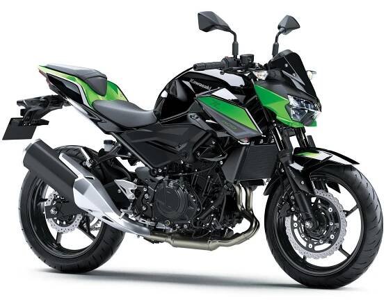 Kawasaki Z400 zelená 2023