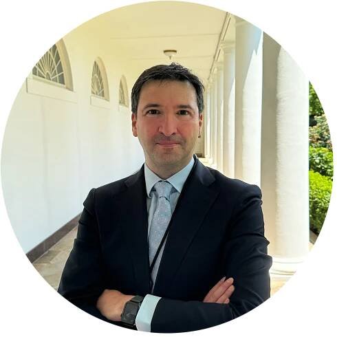 Dan Evans at the White House