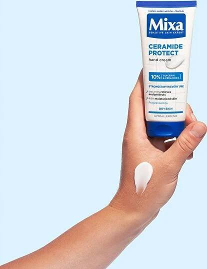 Mixa Ceramide Protect Hand Cream ochranný a hydratační krém na ruce pro suchou pokožku 100 ml