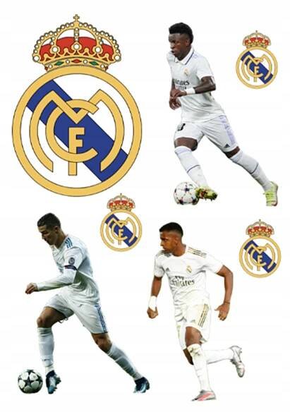 Výtisk na dort cukrová hmota VÝTISK REAL MADRID Ronaldo