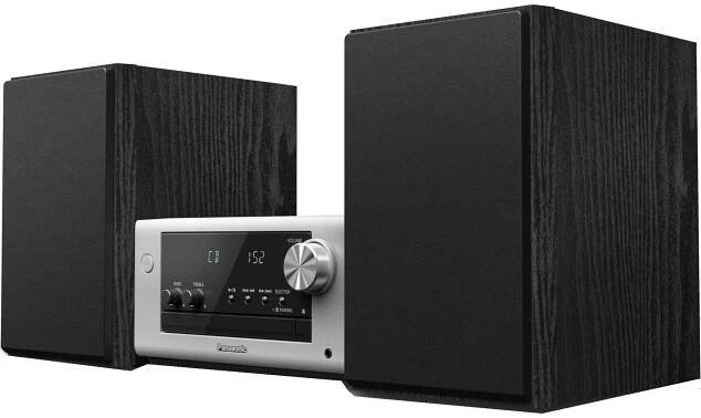 Panasonic SC-PM700 CD mikrosystém s FM rádiem (80W, Bluetooth, USB, 2-pásmový reproduktorový systém, remastering zvuku, ovládání basů), stříbrný - Značkový obchod Panasonic