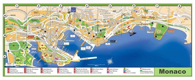 Maps of Monaco | Collection of maps of Monaco | Europe | Mapsland | Maps of the World