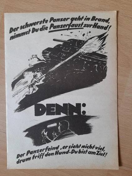 Návod Panzerfaust  - Vojenské sběratelské předměty