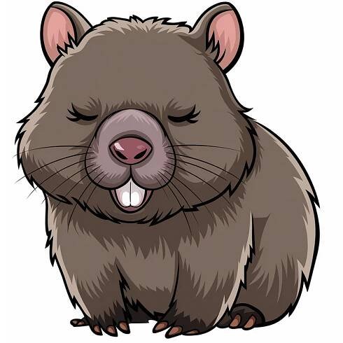 Vombat | Zvířata | Ilustrační obrázek, klipart, zdarma ke stažení