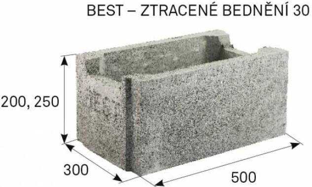 BEST ZTRACENÉ BEDNĚNÍ 30/25CM PŘÍRODNÍ
