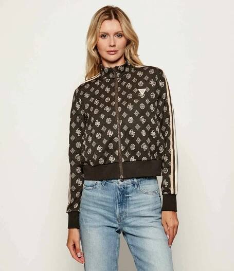 Mikina PEONY GUESS ACTIVE | Bronzově hnědý regular fit V5YQ07 K0282