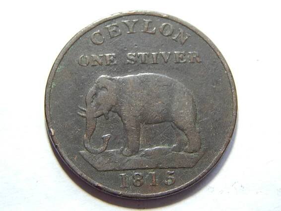 Ceylon 1 Stiver 1815 R VF č00693 - Sběratelství