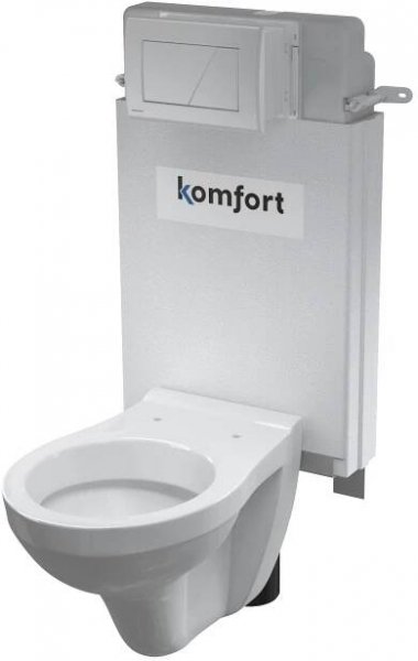 Alcadrain WC set Komfort C100-SET-01 + závěsné WC AURA pro zazdění