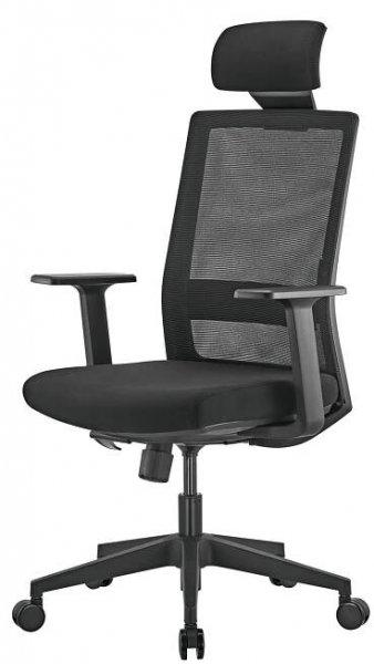 Ergonomická kancelářská židle nastavitelná černá 150kg kancelářská židle otočná Šířka nábytku 66 cm