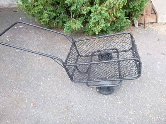 RUČNÍ VOZÍK DVOUKOLÁK KÁRA * STARÉ NÁŘADÍ NA PRÁCI I NA LEGRACI *