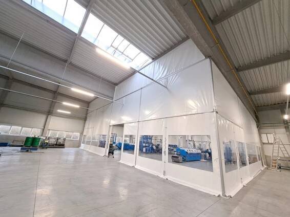 Průmyslová zástěna Leist Jičín | Forum stany