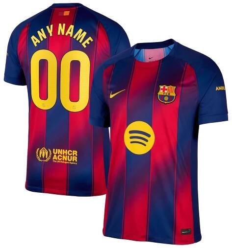  Barcelona Nike 2025/26 Home Replica Custom Jersey - Navy
