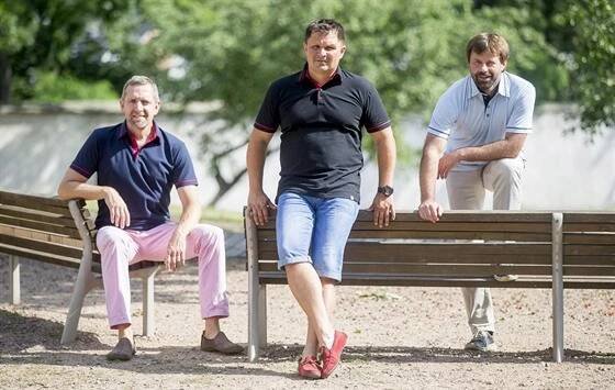 Pavel Hrstka (zleva), Martin Burkoň a René Němeček z chrudimské firmy CityZen
