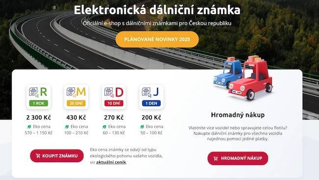 Dálniční známka 2025: Cena, platnost a jak ji získat zdarma