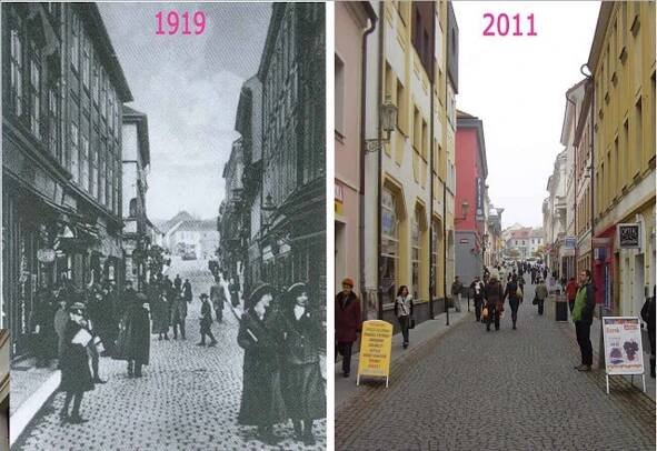 RETRO: Příbram včera a dnes. Co se za dobu mezi jednotlivými snímky změnilo?