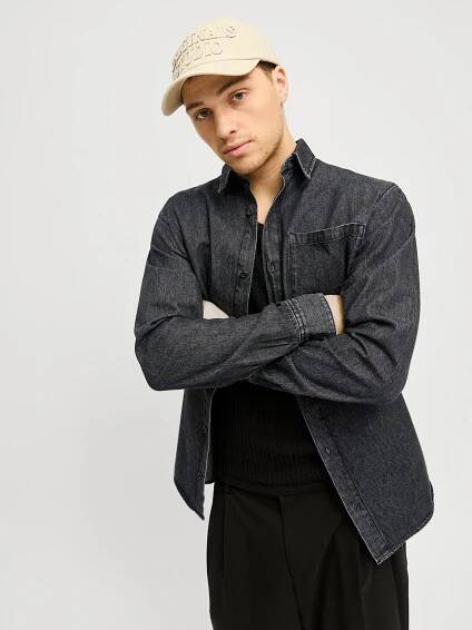 JACK & JONES Pohodlné nošení Košile 'JJICreek' – černá
