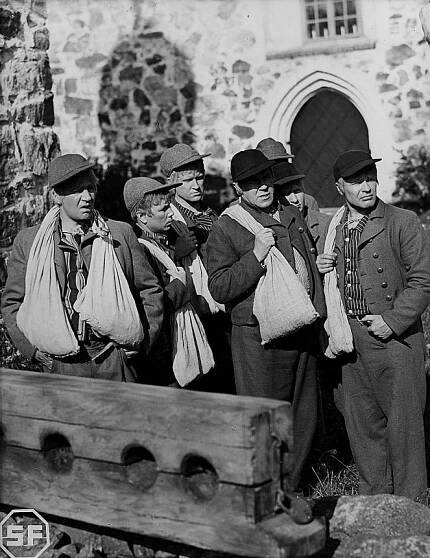 Sedm bratří - Z filmu - Joel Rinne, Arvo Kuusla, Kaarlo Kytö, Edvin Laine, Unto Salminen, Kaarlo Kartio, Eino Kaipainen