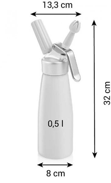 Láhev na šlehačku DELÍCIA 0,5 l