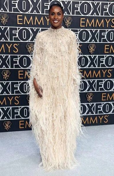LOS ANGELES, CALIFORNIA - JANUARY 15: Issa Rae attends the 75th Primetime Emmy Awards at Peacock Theater on January 15, 2024 in Los Angeles, California.