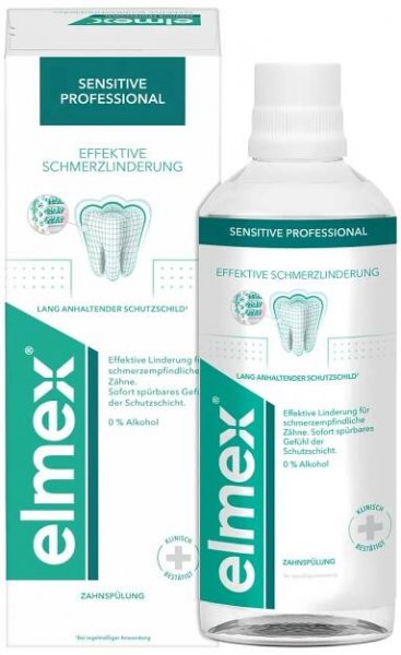 Elmex Sensitive Professional Technologie ústní vody pro-agrin s aminfluoridem 400 ml