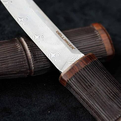 Dellinger Tanto Bamboo Full Damascus