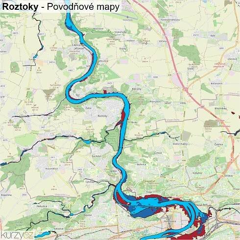 Roztoky - mapy | Kurzy.cz