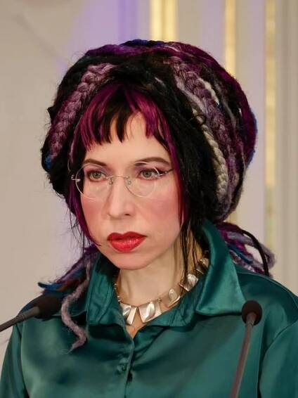 Die finnisch-estnische Schriftstellerin Sofi Oksanen 