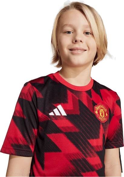 Dětský předzápasový dres s krátkým rukávem adidas Manchester United Pre-Match