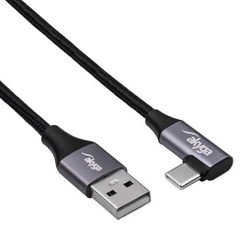 Angle Kabel USB type C / USB-A 30 cm AK-USB-58 60W Mesh