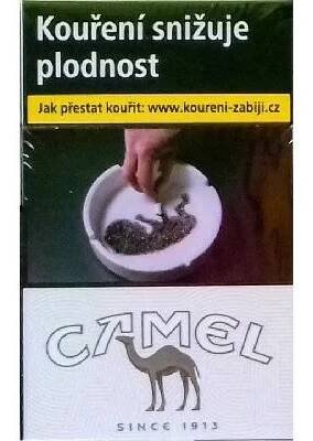Kartonové balení tvrdá krabička cigarety s filtrem Camel White kolek R 157 Kč 10x20ks